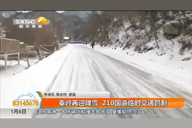 秦岭再迎降雪 210国道临时交通管制视频封面