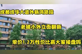 成都成华大道新鸿路老破小外立面翻新，单价1.2万，大家愿接盘吗视频封面