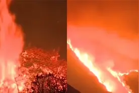 现场！美国加州爆发山火，一号高速公路部分关闭,500余名居民撤离视频封面