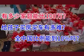 多少家庭能出100万，给下一代又买房又买车？视频封面