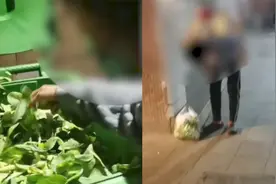 女子凌晨背幼童翻垃圾桶捡菜叶，宝宝哭泣不止，画面惹众人心疼视频封面