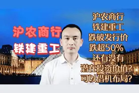 沪农商行 铁建重工 跌破发行价 跌超50% 还有没有潜在投资价值？视频封面