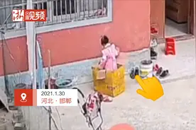 萌娃钻纸箱“躲猫猫”急坏家人，调取监控发现虚惊一场视频封面
