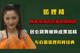 饰演百花羞的韩凤霞，因会跳舞被换成黑狐精，与白面狐狸同样经典视频封面