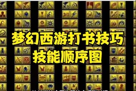 梦幻西游打书技巧；技能顺序图