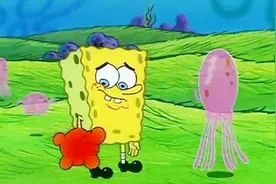 海绵宝放弃一切到野外和水母生活，和水母握手结果手被电肿了视频封面