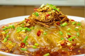 肉丝大拉皮的正确做法，厨师长的一番讲解，心里豁然开朗