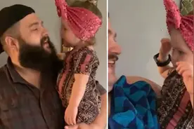 美国一父亲剃掉胡子 记录一岁女儿见他的反应视频封面