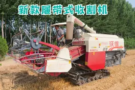 新款履带式小麦收割机大田作业，司机成了土人，太受罪了视频封面