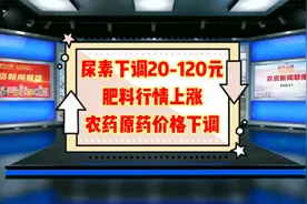 多地尿素报价下调20-120元，肥料行情上涨，农药原药价格下调视频封面