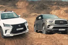 雷克萨斯570越野对比英菲尼迪QX80，都是豪华SUV，差距怎么那么大视频封面