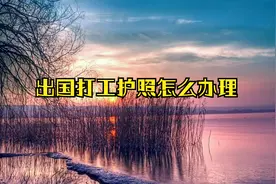 出国打工护照怎么办理，大家要是诚心想出国先把护照办理下来视频封面