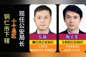 铜仁市下辖10个县区现任公安局长，他们无私奉献，悄悄地保护社会