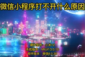 微信小程序打不开什么原因视频封面