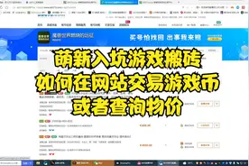 游戏搬砖游戏币如何在网站上进行买卖交易，教你如何使用交易网站