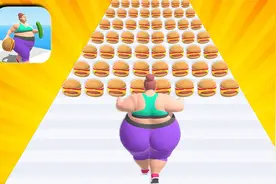 小姐姐吃汉堡，越吃越胖，结局比力气居然还输了？视频封面