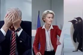 俄媒AI短片讽西方领导人：为制裁伤透脑筋 南极洲的企鹅都不放过视频封面