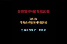 原神：雷神快要复刻了，教你如何快速获得精炼5鱼叉详细视频教学视频封面