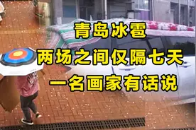 青岛冰雹 两场之间仅隔七天 一名画家有话说视频封面