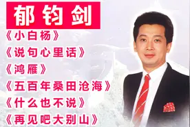 郁钧剑【经典歌曲】《小白杨》《说句心里话》《什么也不说》等