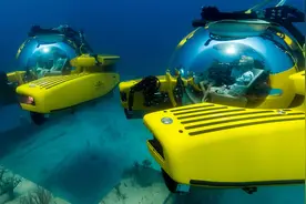 有这私人潜水艇，可搭乘3人下潜至1000米深，续航12小时