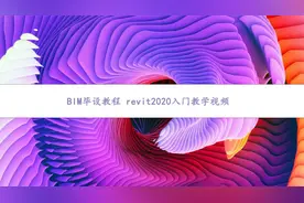 BIM毕设教程 revit2020入门教学视频【转载】