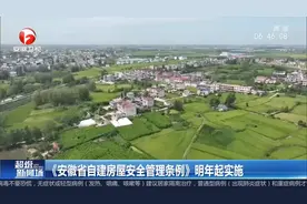《安徽省自建房屋安全管理条例》明年起实施视频封面