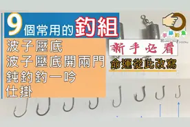 钓鱼教学 ＊新手必看＊ 9个常用钓组+示范 波子压底 仕挂 钝钓
