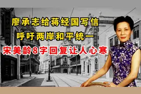 1982年廖承志致信蒋经国呼吁统一，宋美龄回复的8个字，让人心寒视频封面