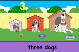 趣味益智动画学习英语，数字3的学习和认识，幼儿英语启蒙。