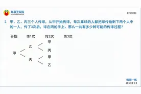 红鼻子叔叔奥数三年上学期第十三讲《树形图》