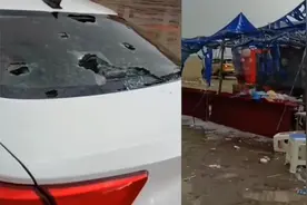 实拍青海突降冰雹：雹子大小如鸡蛋 有车辆玻璃被砸穿