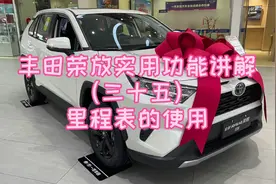 丰田荣放实用功能讲解（三十五）里程表的使用