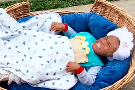 黑帮老大天生侏儒，伪装婴儿给别人当儿子，一部美国喜剧电影视频封面