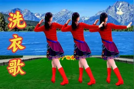 藏族广场舞《洗衣歌》音乐纯享版，背面带跳欢快明朗