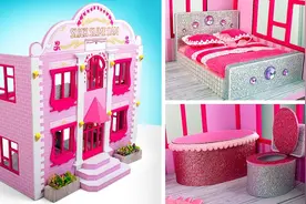 少女心爆棚！用纸板DIY的粉红色仓鼠豪宅你爱了吗视频封面