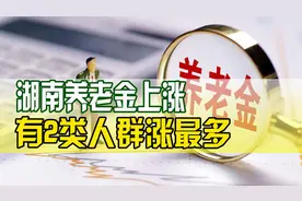 湖南养老金调整方案出台！2类人今年涨得多！月3000元能涨多少视频封面