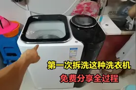 第一次拆洗新款全自动双桶洗衣机，师傅直接免费分享给大家