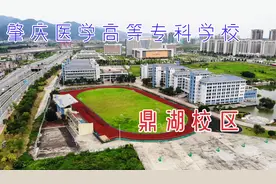 航拍肇庆新区第一所大学，肇庆医学高等专科学校视频封面