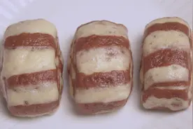 在家做巧克力双色小馒头，请牢记这个配方比例，比外面买的还好吃