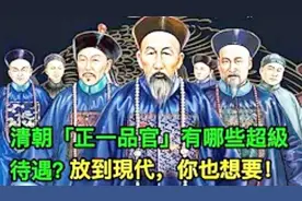 清朝「正一品官」有哪些超级待遇？放到现代，你也想要！