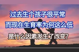 出生人口为何持续降低？对比过去和现在看什么影响了生育率？