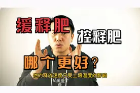 缓释肥和控释肥 哪个更好 很多人分不清 现在你就知道了