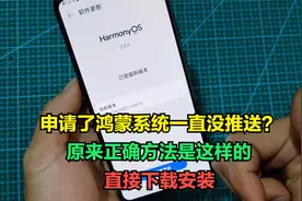 华为手机申请了鸿蒙系统一直没有推送？分享一个快速升级的好方法