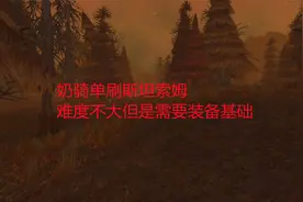 魔兽世界怀旧服：奶骑单刷斯坦索姆，难度不大但是需要装备基础视频封面