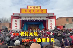 河南洛阳农村唱大戏，3500一场，外围观众：听不懂 看热闹类视频封面