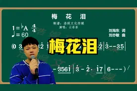 伤感深情歌曲《梅花泪》演唱教学视频封面
