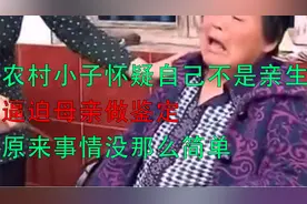 农村小子怀疑自己不是亲生，逼迫母亲做鉴定，原来事情没那么简单