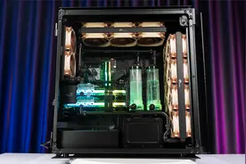 7W块，海盗船1000D全塔分体，RTX3090双卡SLI，散热表现真给力视频封面