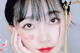 【暮暮】古风妆发·锦鲤篇~中短发无发包汉服发型|活灵活现锦鲤妆